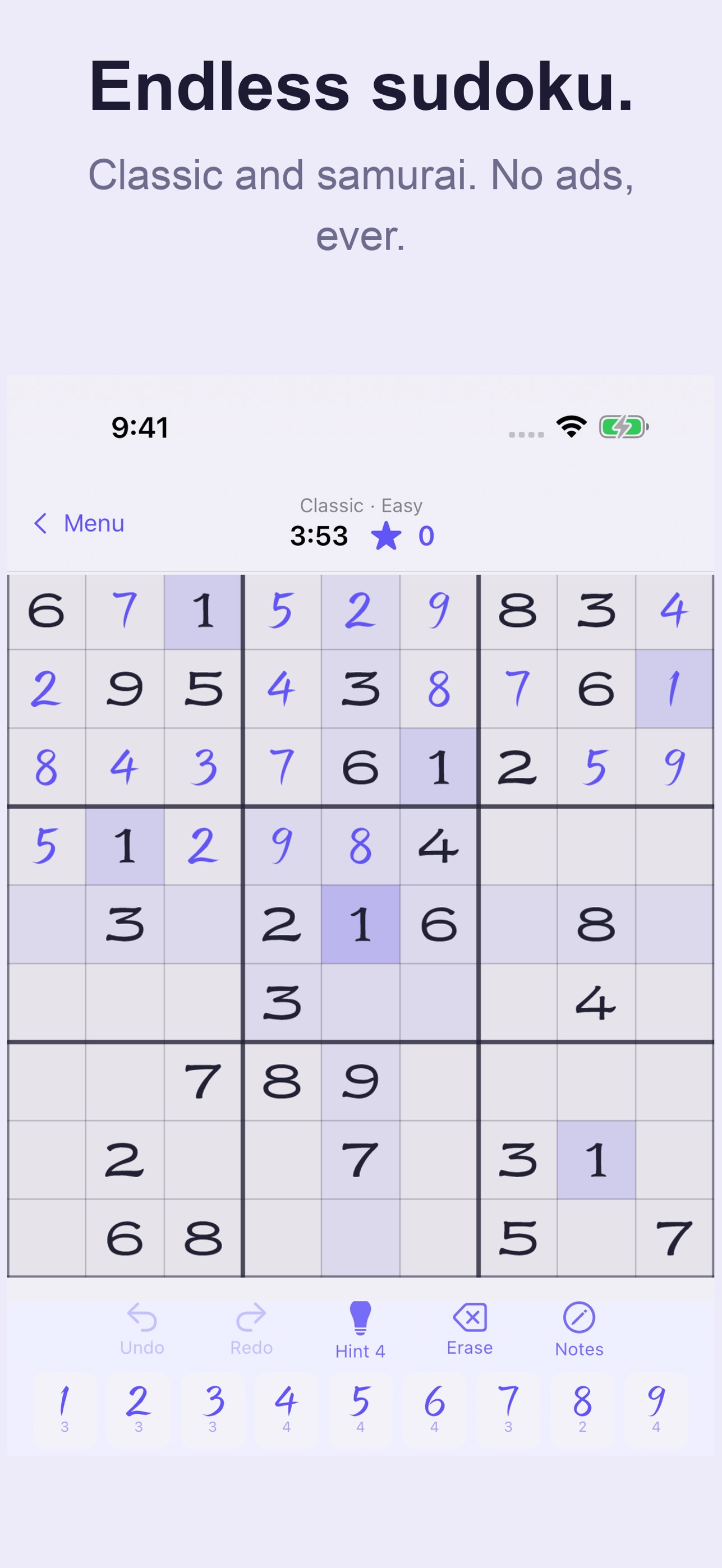 Screenshot 1 of SamuraiKu: Samurai Sudoku