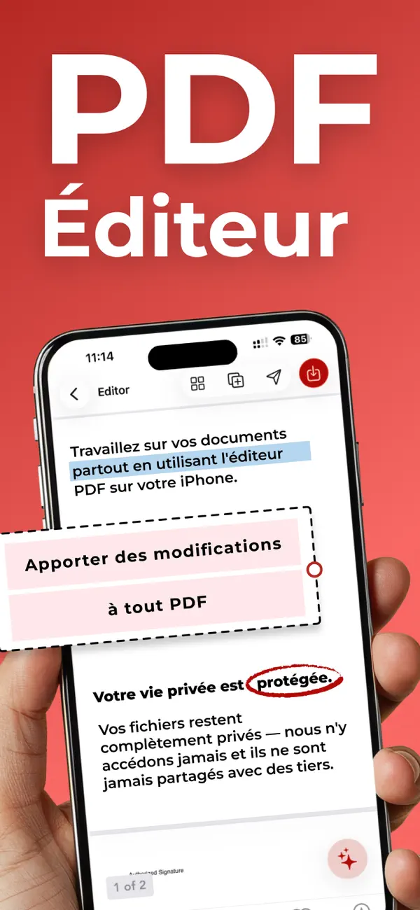 Screenshot #1 pour PDF Modifier et docs