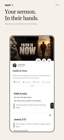 Epyst: Church Sermon Notes App Screenshot 1 of 6