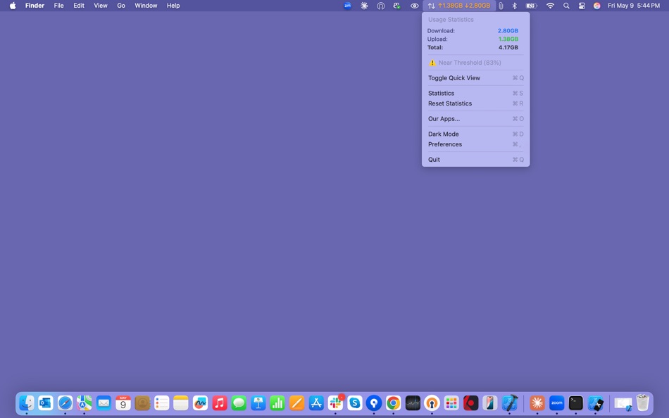 #1. Internet Speed Meter (macOS) di: Kalavathi Ekambaram