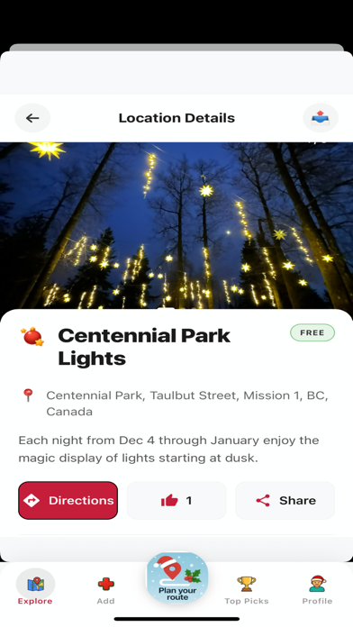 Christmas Light Map screenshot