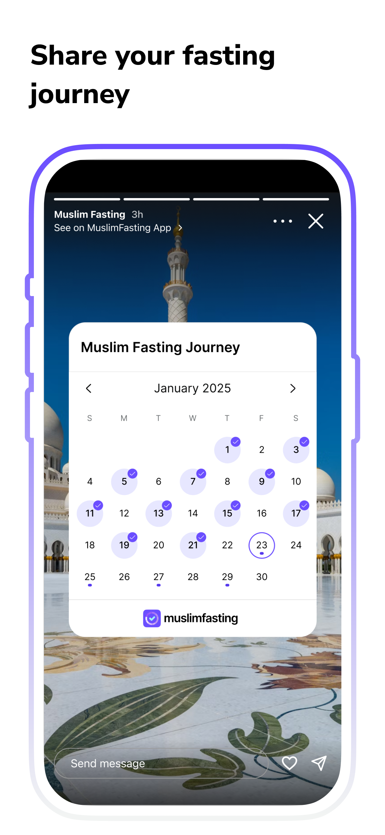 Muslim Fasting Tracker Alarm