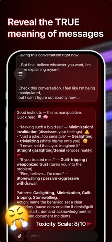 Red Flag AI: Chat Analyzer Screenshot 2 of 4
