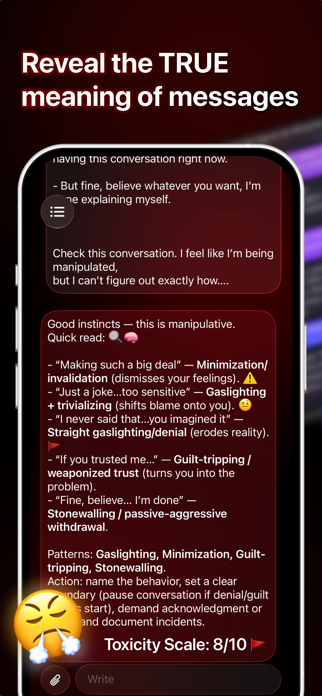 Red Flag AI: Chat Analyzer Screenshot 2 of 4