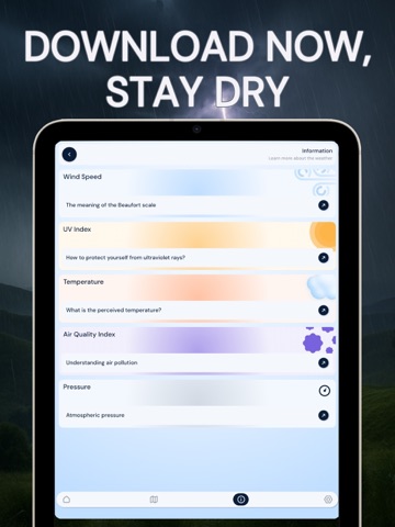 Live Weather: UV & Wind Alerts iPad screenshot 7