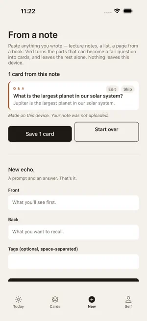 Vird: Spaced Repetition screenshot 1