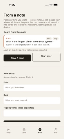 Vird: Spaced Repetition Screenshot 1 of 3
