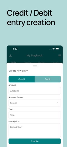 Daybook Ledgerbook screenshot