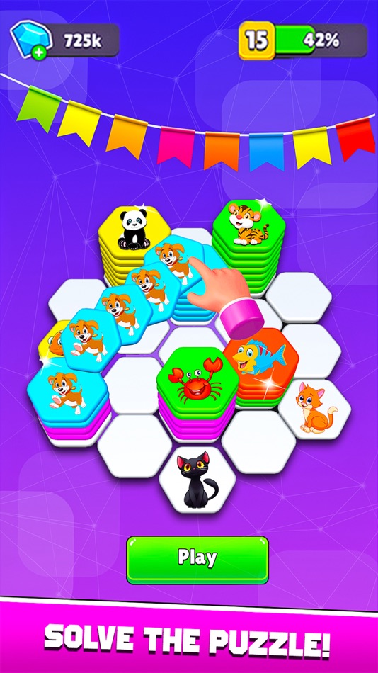 #1. Hexa Sorting - Brain Game (iOS) Podle: Muhammad Muzzammil Khan