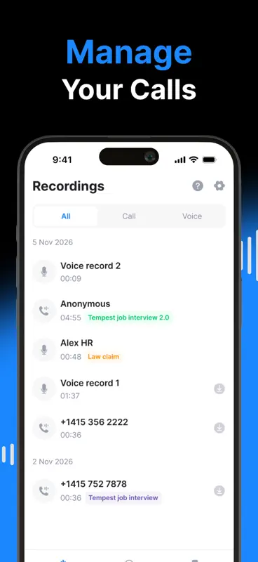 Recording App - Rec-all screenshot 5 of 8