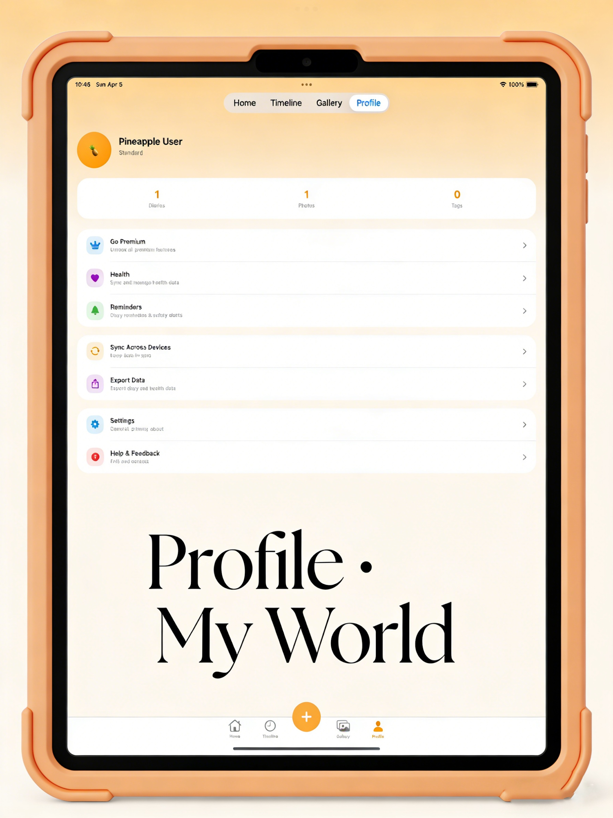 Pineapple Diary:Journal&Health screenshot 6