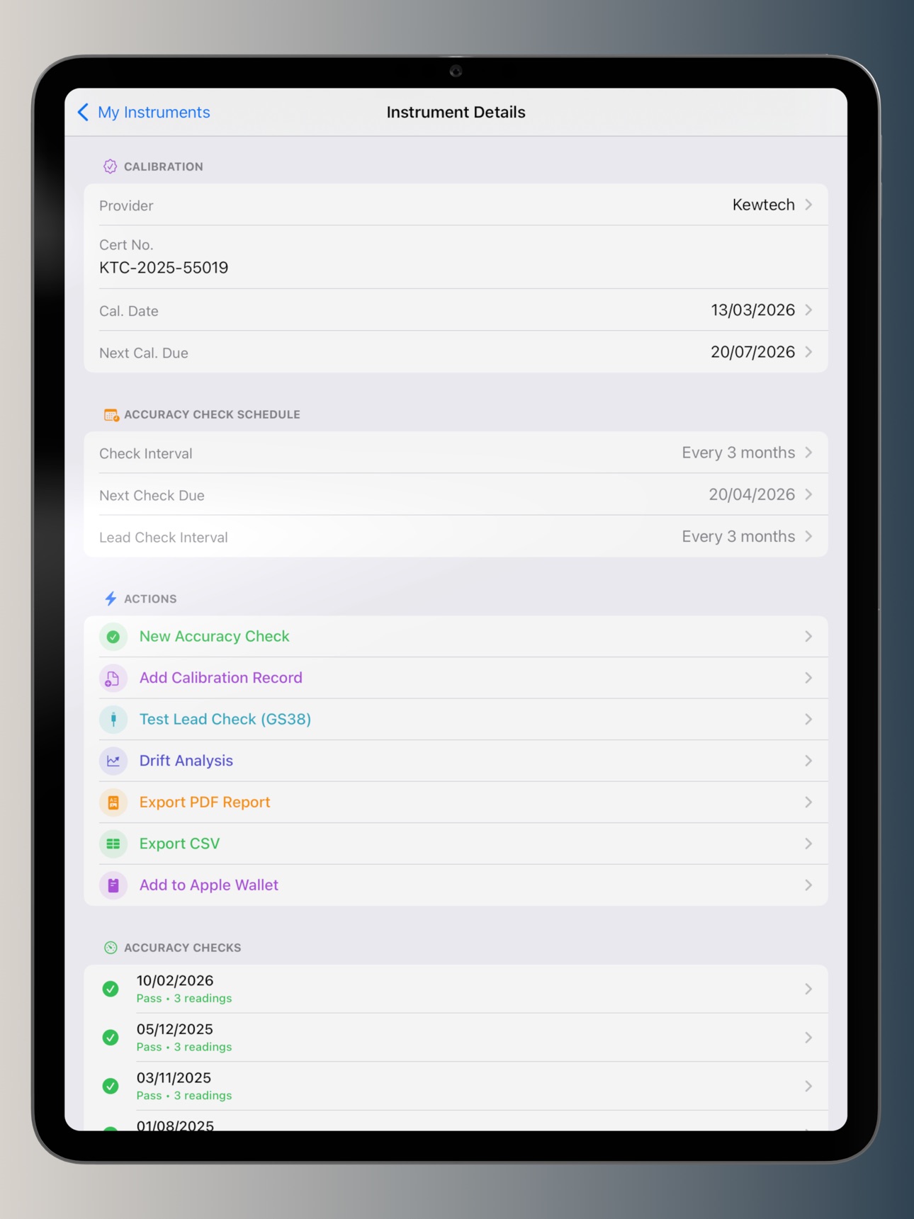Screenshot 6 of Verifi - Accuracy Record