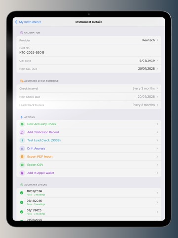 Verifi - Accuracy Record iPad screenshot