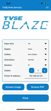 TVSE Printer screenshot 2