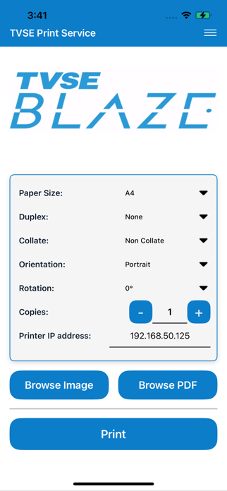 TVSE Printer Screenshot 2 of 5