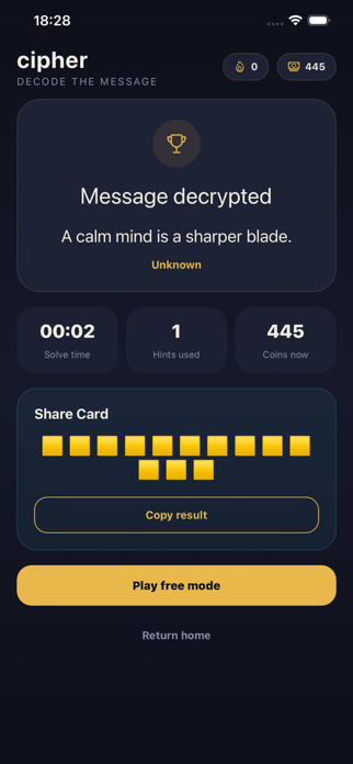 Cipher - Decode the Message Screenshot 3 of 5