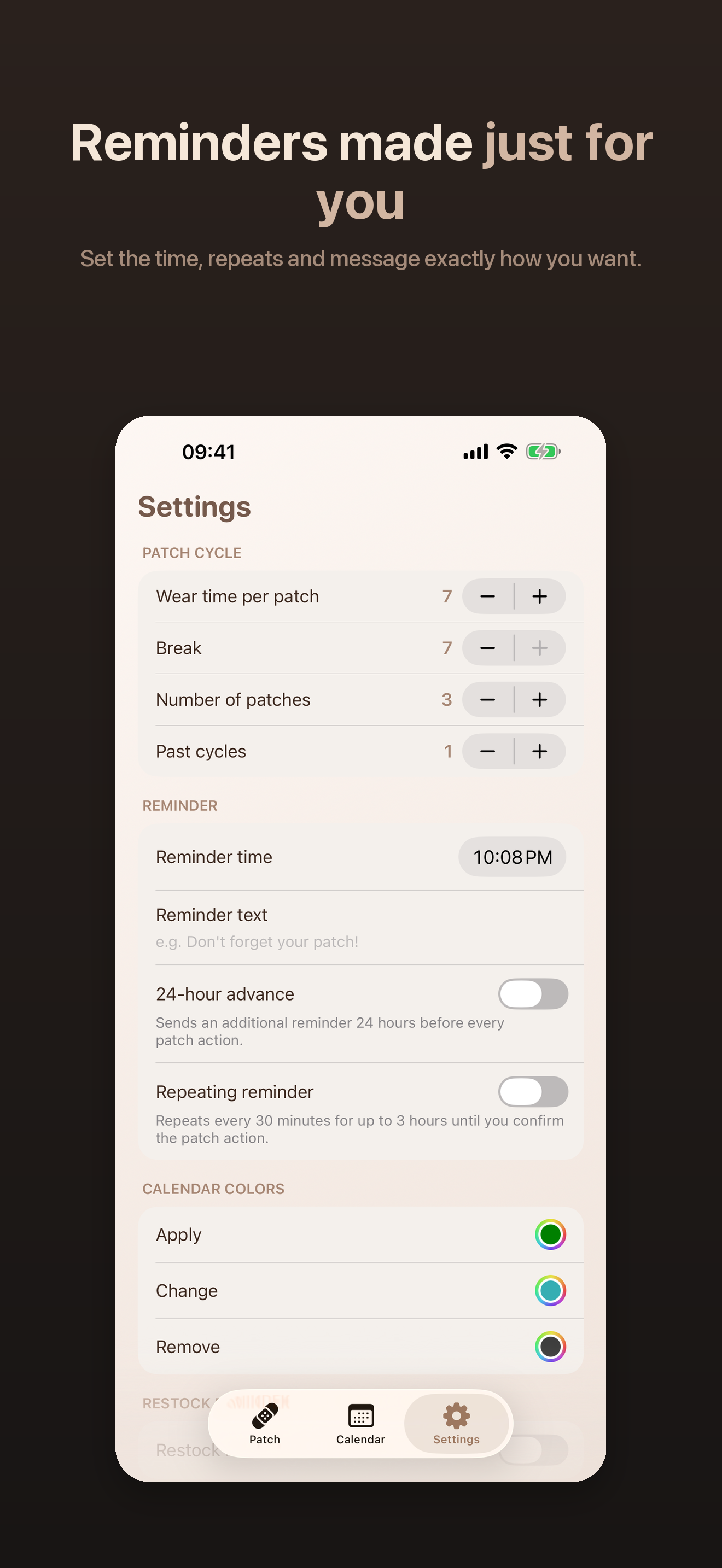 MyPatch - Birth Control Patch screenshot 5