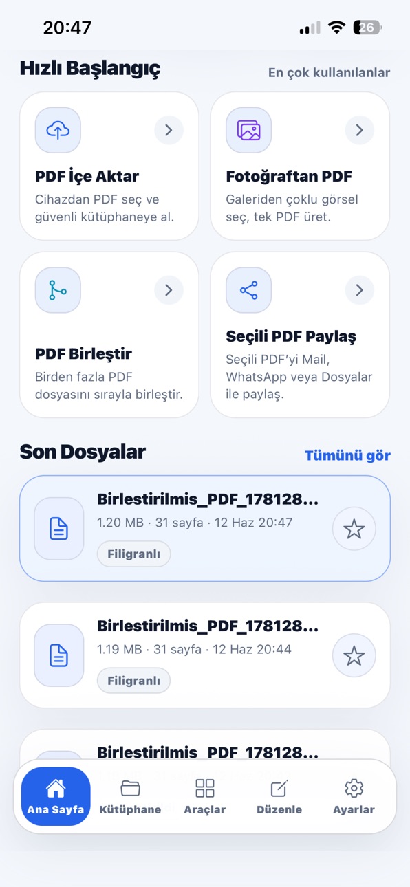 iPhone screenshot