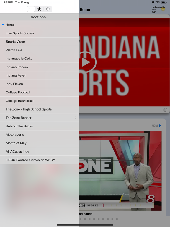 All Indiana Sports iPad screenshot 5 - Sports app