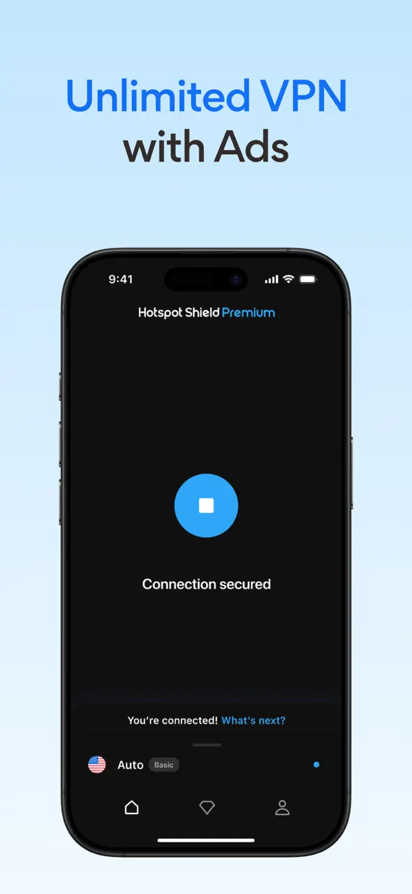 #3. VPN Hotspot Shield: Secure VPN (iOS) От: AnchorFree Inc.