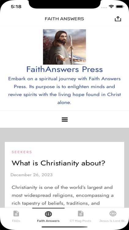 FAQs of Faith