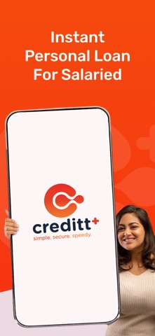 Creditt+ Instant Personal Loan iPhone screenshot 1