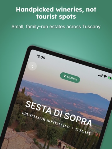 Winedrop – Tuscany Winery iPad screenshot