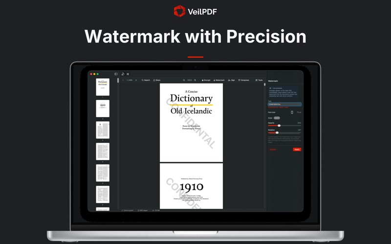 VeilPDF — Offline PDF Toolkit screenshot