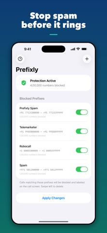 Prefixly - Block Spam Calls Screenshot 1 of 5
