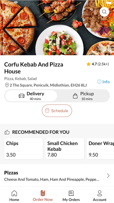 Corfu Kebab And Pizza House Screenshot