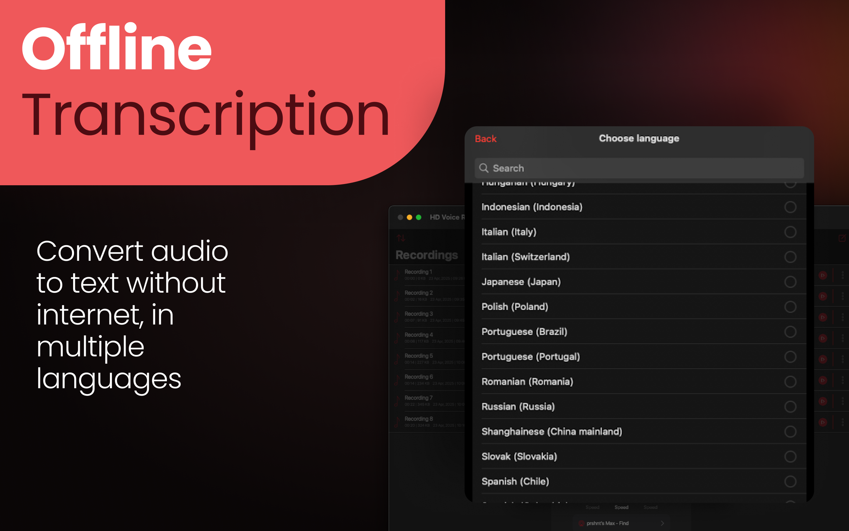 Voice Recorder : Mp3 Converter
