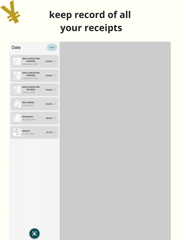 ReceiptSight: Expense Tracker iPad screenshot 1 - Finance app
