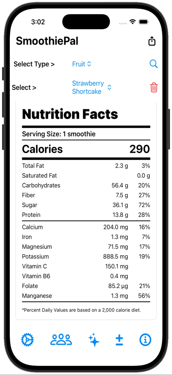 Screenshot #3 pour SmoothiePal