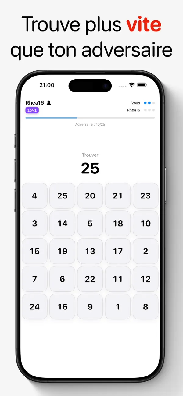 Screenshot #1 pour Where is — Tables de Schulte
