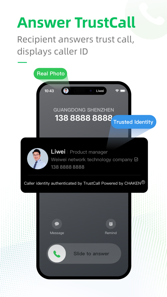 #1. Trust Call CrossBorder (iOS) Podle: VVTECH Shenzhen Co., Ltd.