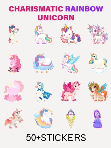 Charismatic Rainbow Unicorn iPad screenshot