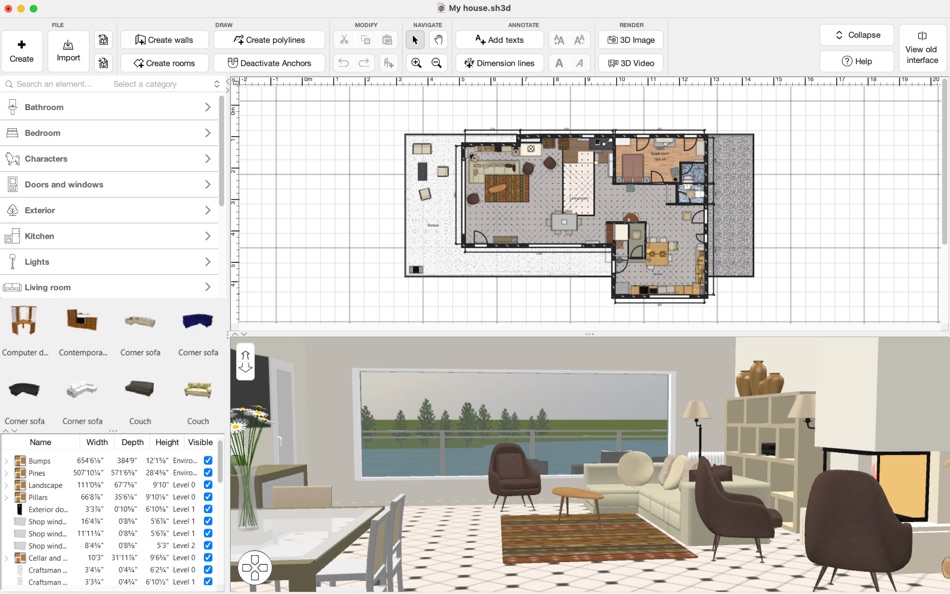 #1. Sweet Home 3D Plan Your House (macOS) Podle: AI Photo Editor Lab SRL