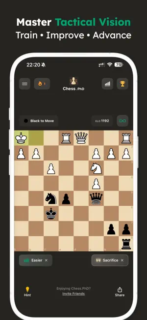 Chess Puzzles: Tactics Trainer screenshot 1