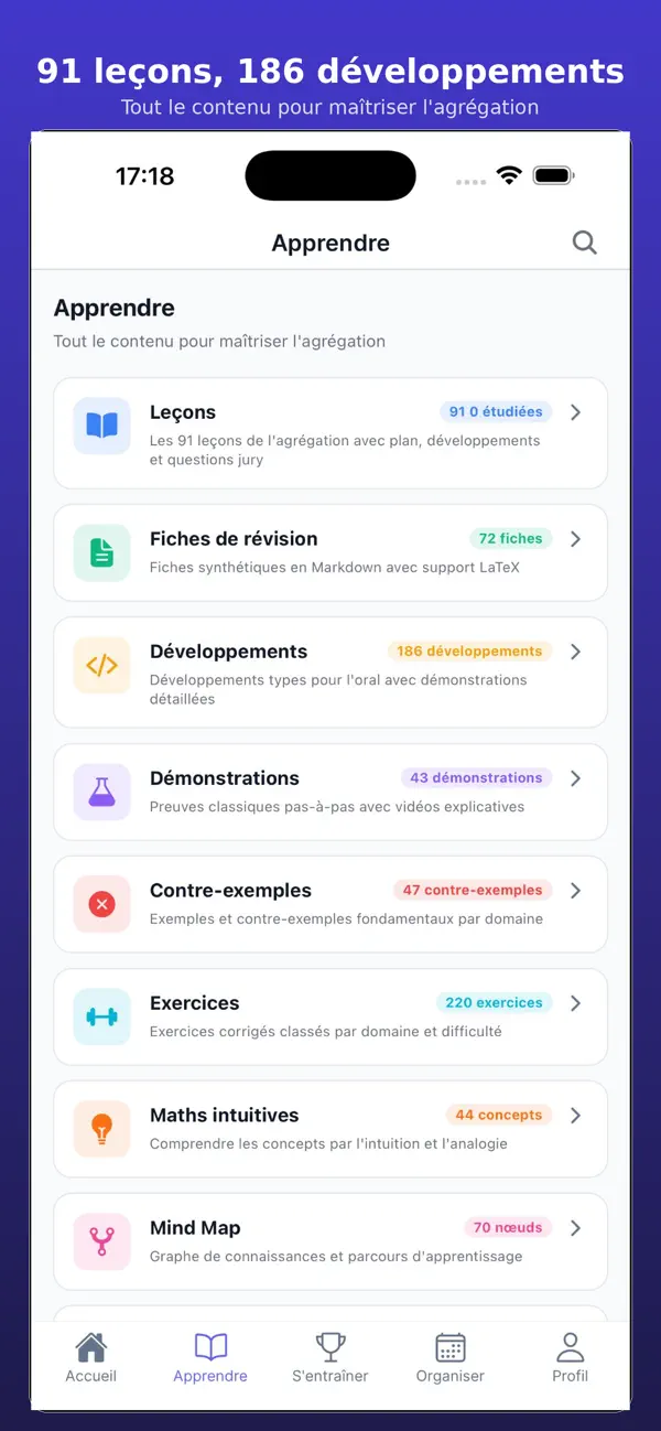 Screenshot #3 pour Agreg Master: Agrégation Maths