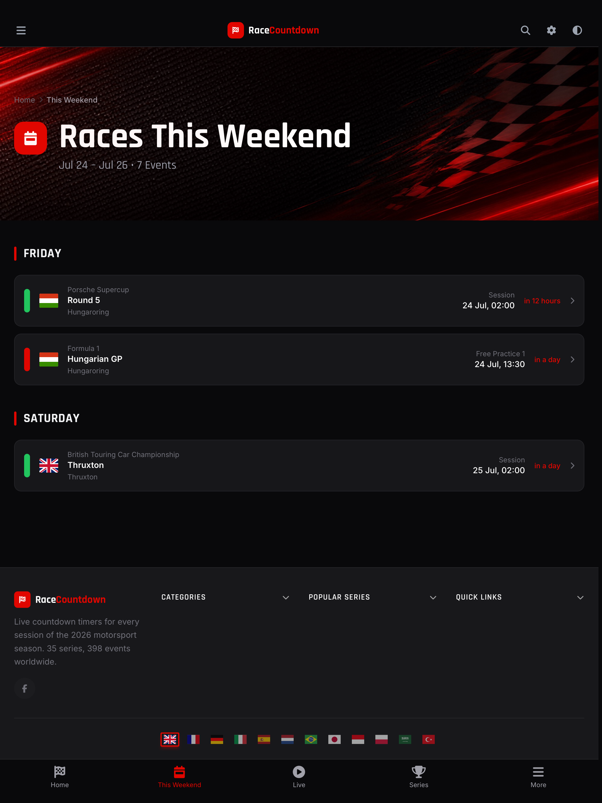 Race Countdown Live Motorsport screenshot 14