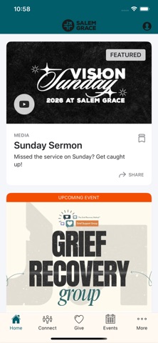 Salem Grace Church app screenshot