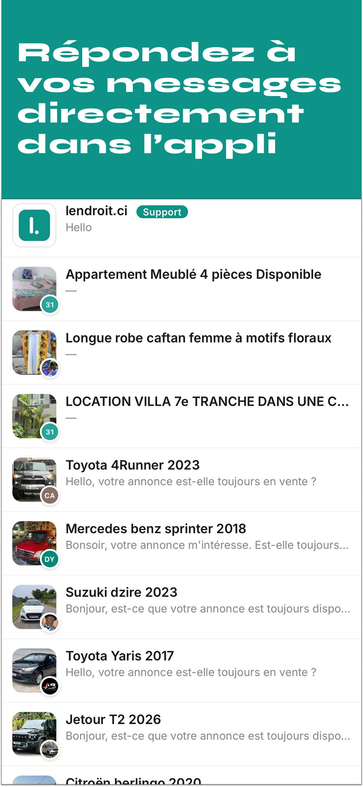 LENDROIT.CI Marketplace screenshot 6