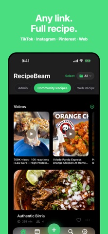RecipeBeam: Recipe Import Screenshot 1 of 6