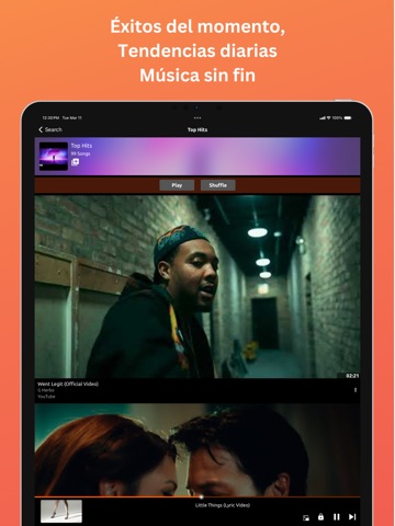 Online Música y Video Player iPad screenshot 4