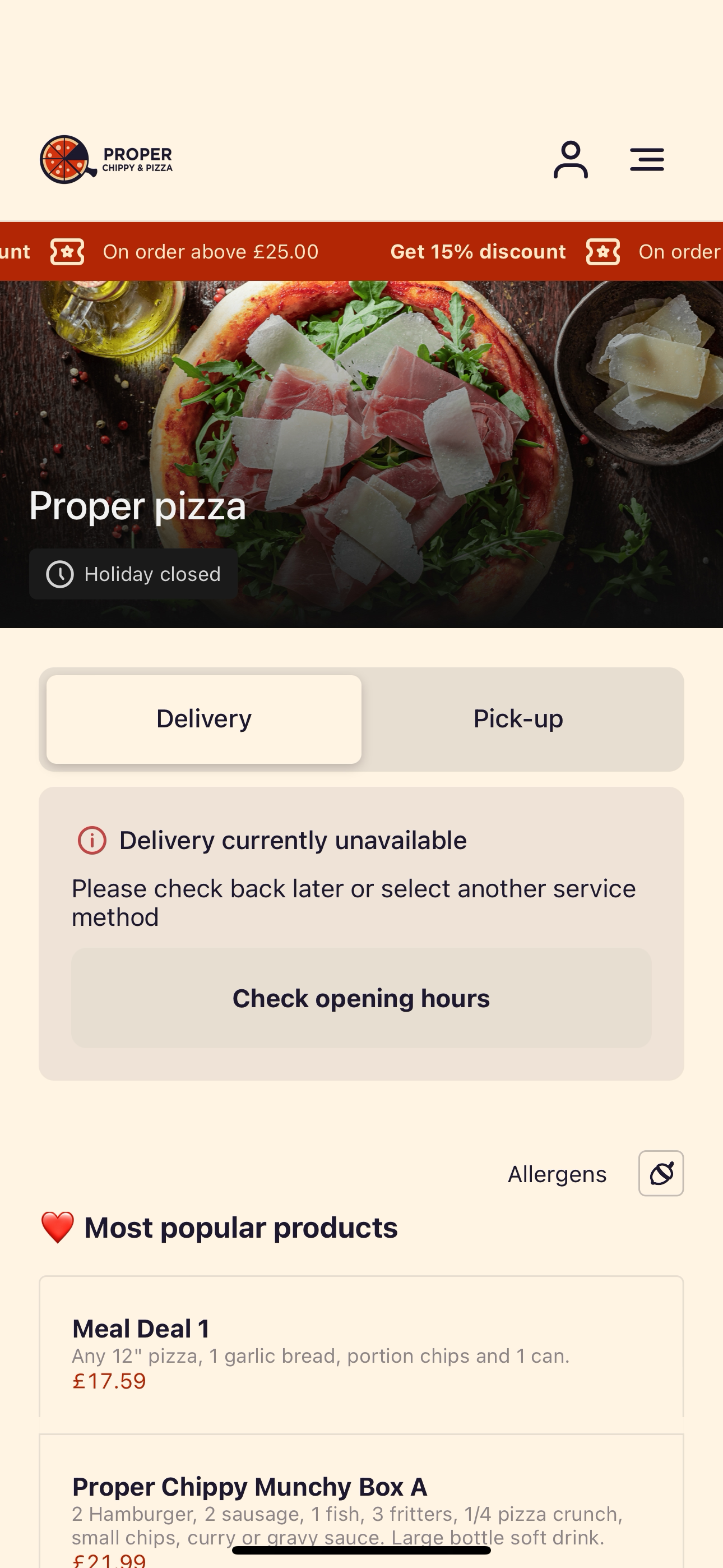 Proper pizza UK screenshot 3