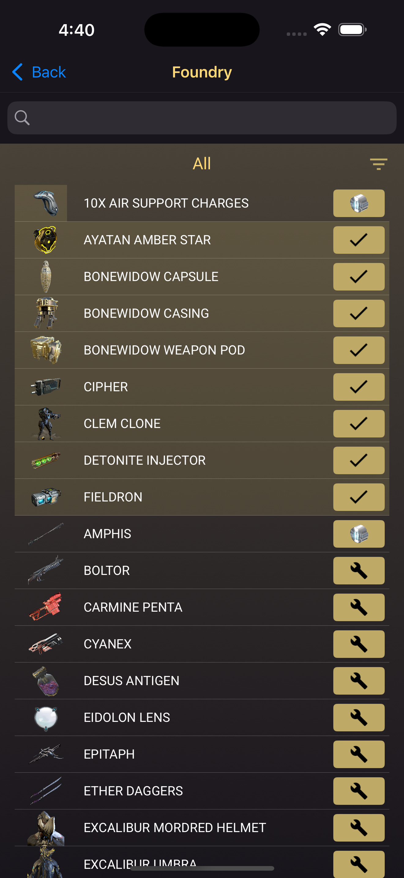 Warframe Companion