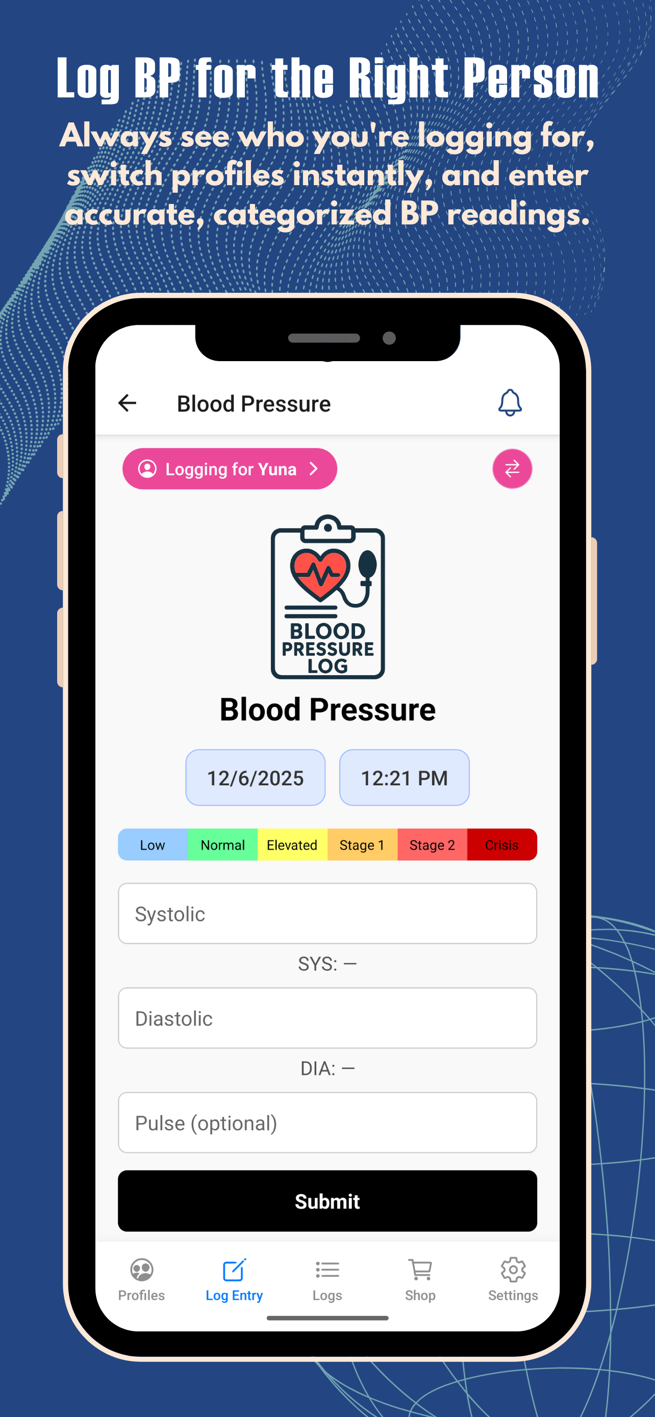 Vitals Log- BP & Glucose screenshot 4