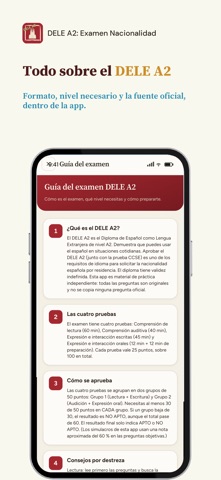 DELE A2: Examen Nacionalidad iPhone screenshot