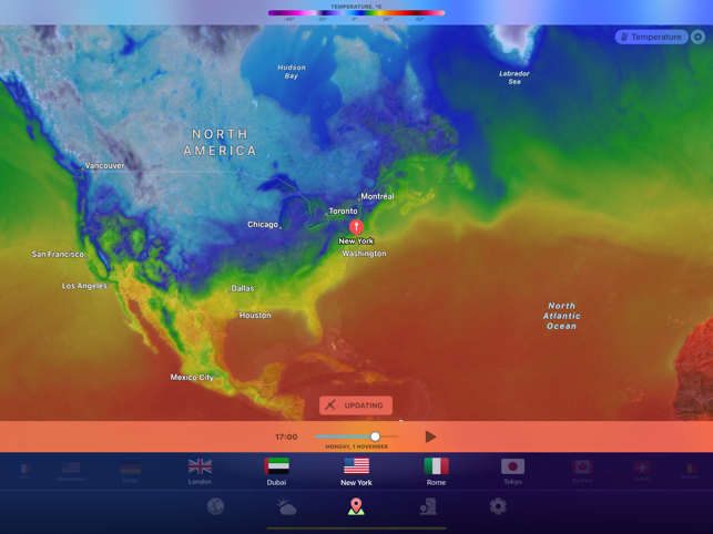 MÉTÉO MAINTENANT ° - Capture d'écran des prévisions locales