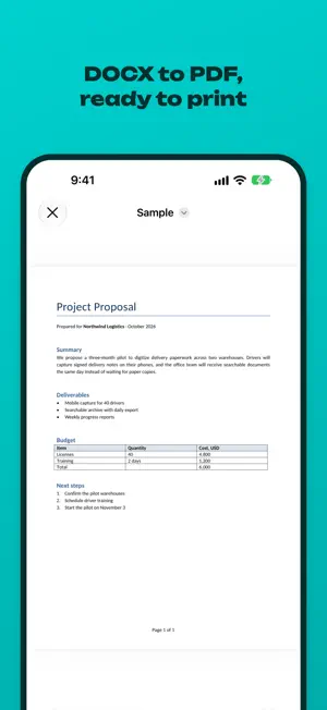 Document Converter PDF to Word screenshot 3